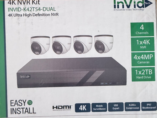 INVID-K42T54-Dual 4channel kit 2TB WHITE