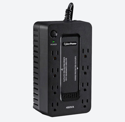 Battery back up with surge protection 450 VA