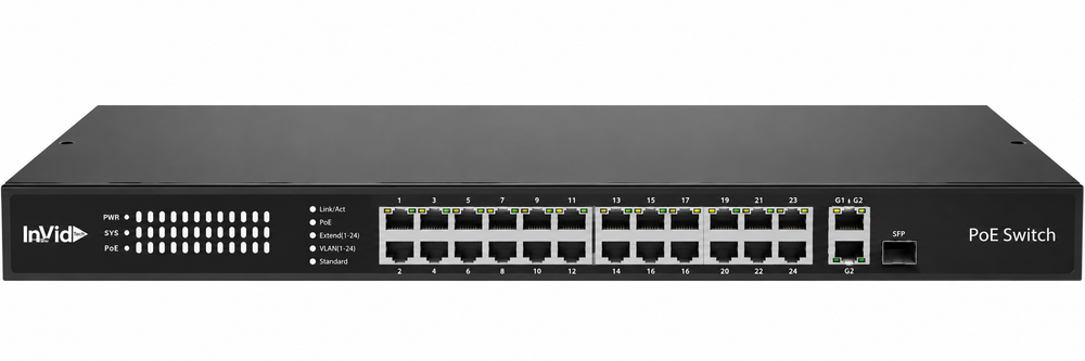 VIS-LRPOE24-2AN 24 POE switch INVID